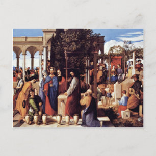 The Wedding At Cana By Julius Schnorr Von Carolsfe Postcard