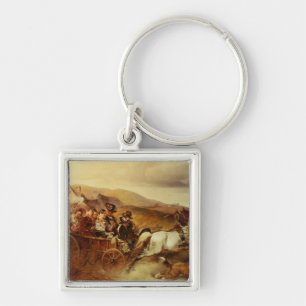 The Wedding Cart Key Ring