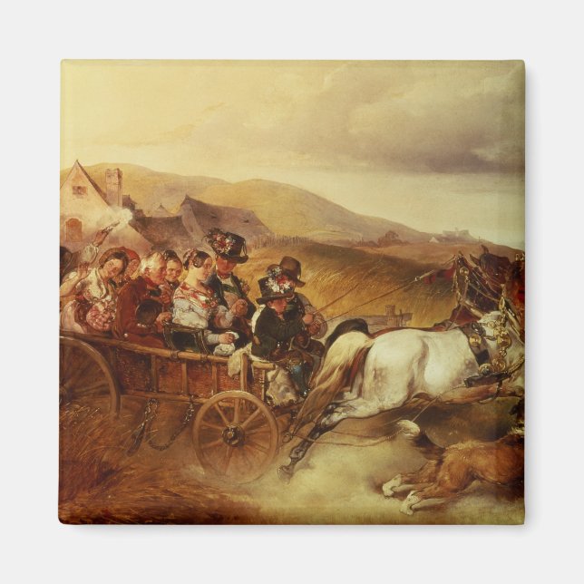 The Wedding Cart Magnet (Front)