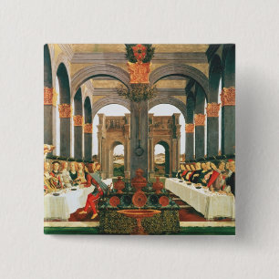 The Wedding Feast 15 Cm Square Badge