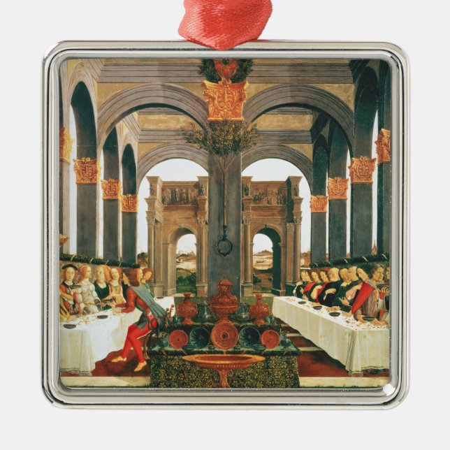 The Wedding Feast Metal Tree Decoration (Front)