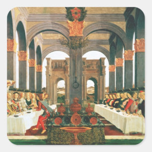 The Wedding Feast Square Sticker