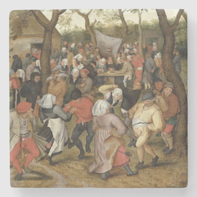 The Wedding Feast Stone Coaster (Front)