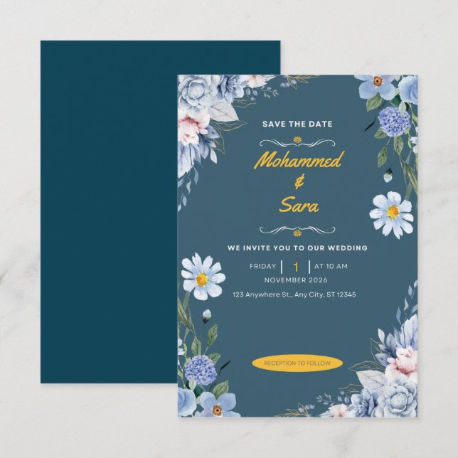 The Wedding Invitation (Front/Back)