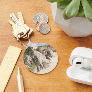 The Wedding March by Robinson, Vintage Newlyweds Key Ring