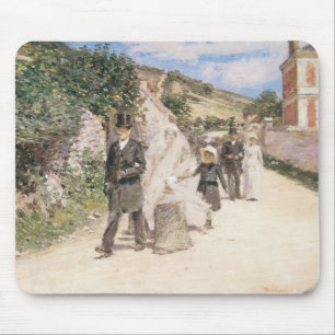 The Wedding March by Robinson, Vintage Newlyweds Mouse Pad