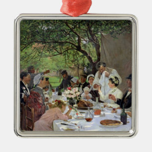 The Wedding Meal at Yport, 1886 Metal Tree Decoration