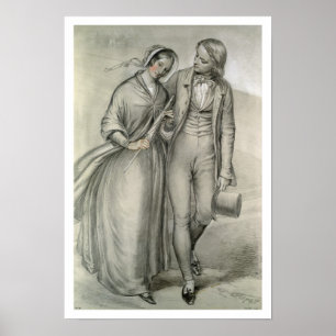 The Wedding Morning - The departure, c.1846 Poster