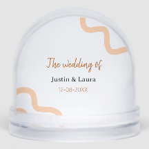 The wedding of add bride groom name date peach