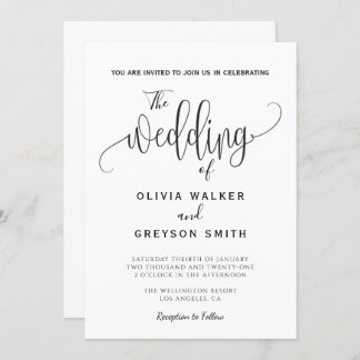 The Wedding of Invitation