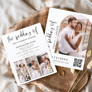 The Wedding of Minimalist QR code Simple