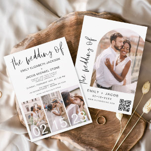 The Wedding of Minimalist QR code Simple