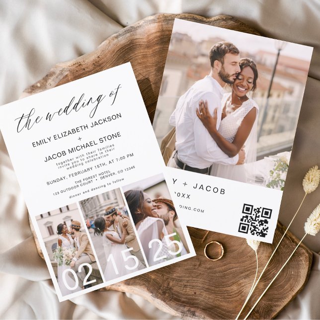 The Wedding of Minimalist QR code Simple Invitation (Creator Uploaded)