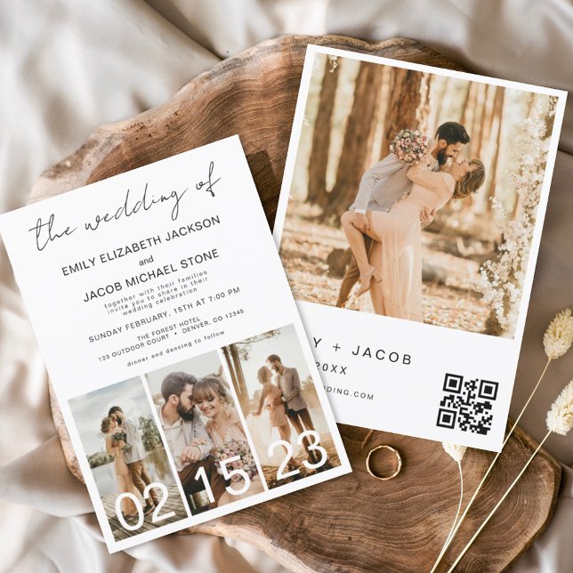 The Wedding of Minimalist QR code Simple Invitation (Creator Uploaded)