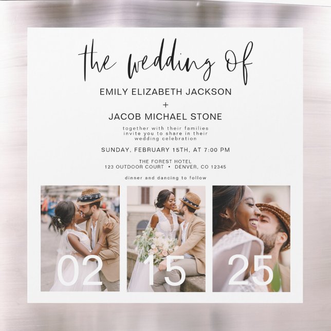The Wedding of Minimalist Simple Magnetic Invitation (Creator Uploaded)
