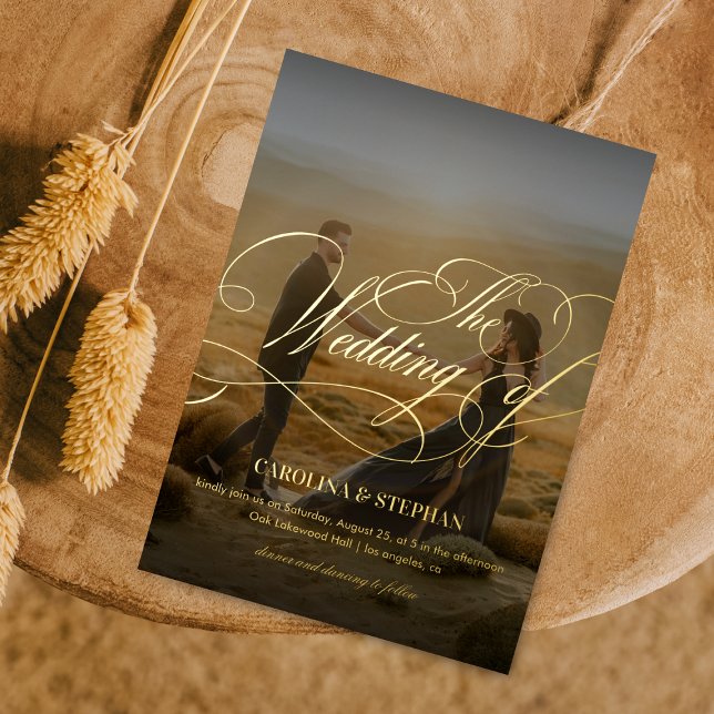 The Wedding Of | Modern Calligraphy Script & Photo (Creator Uploaded)