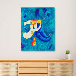The Wedding Painting Contemporary Art Faux Canvas Print<br><div class="desc">The Wedding. A contemporary painting of a wedding created by artist Julie Nicholls©.</div>