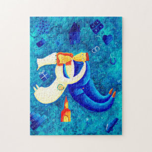 The Wedding Painting Contemporary Art Jigsaw Puzzle