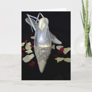 The wedding shoes card