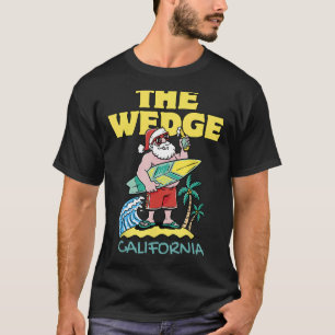 THE WEDGE CALIFORNIA Santa Christmas Surfing T-Shirt
