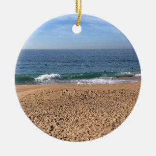 The Wedge, Newport Beach, California Ceramic Ornament