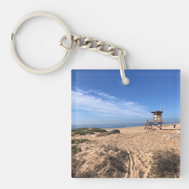 The Wedge, Newport Beach, California Key Ring (Front)