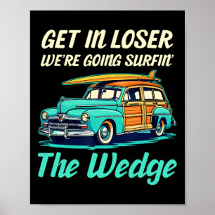 The Wedge Newport Beach California Women Men Vinta Poster