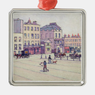 The Weigh House, Cumberland Market, c.1914 (oil on Metal Tree Decoration