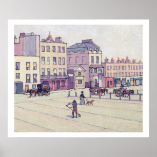 The Weigh House, Cumberland Market, c.1914 (oil on Poster