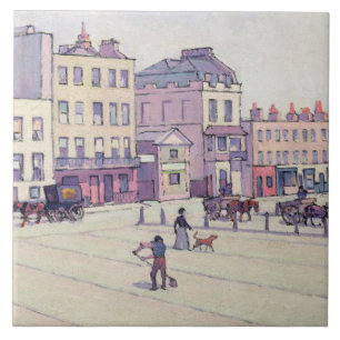 The Weigh House, Cumberland Market, c.1914 (oil on Tile