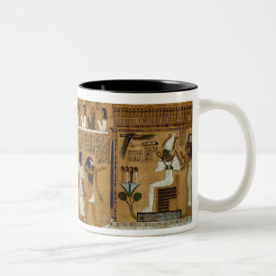 The Weighing of the Heart against Maat's Feather Two-Tone Coffee Mug