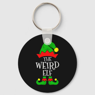 The Weird Elf Funny Matching Family Group Christma Key Ring