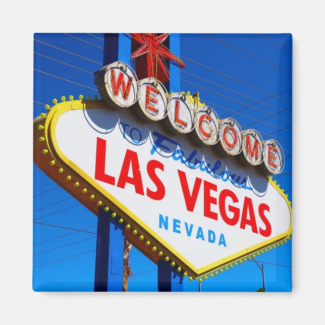 The Welcome to Fabulous Las Vegas sign Magnet (Front)