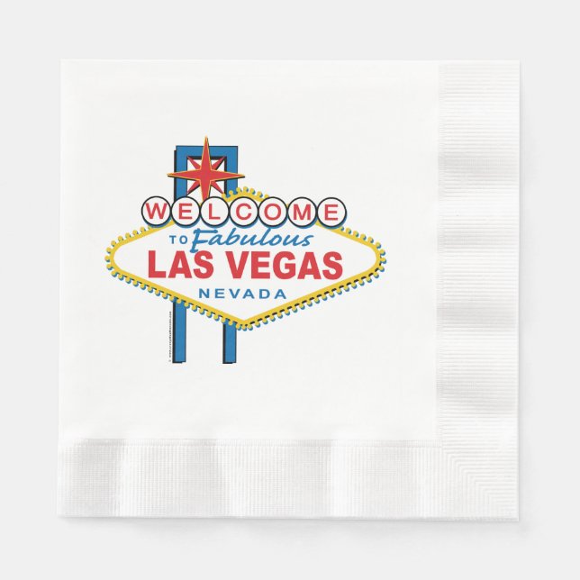 The Welcome To Las Vegas Sign Napkin (Front)
