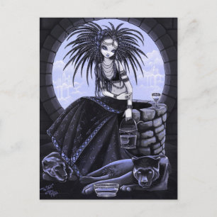 The Well Tribal Fusion Water Panther Postcard