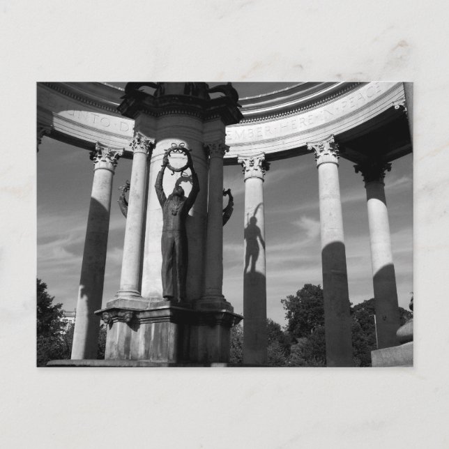 The Welsh National War Memorial. Postcard (Front)