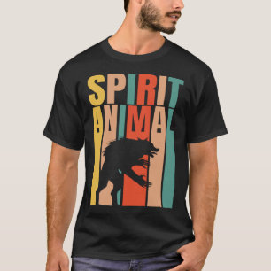 The Werewolf Is My Spirit Animal  Retro T-Shirt