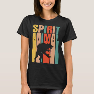 The Werewolf Is My Spirit Animal Retro T-Shirt