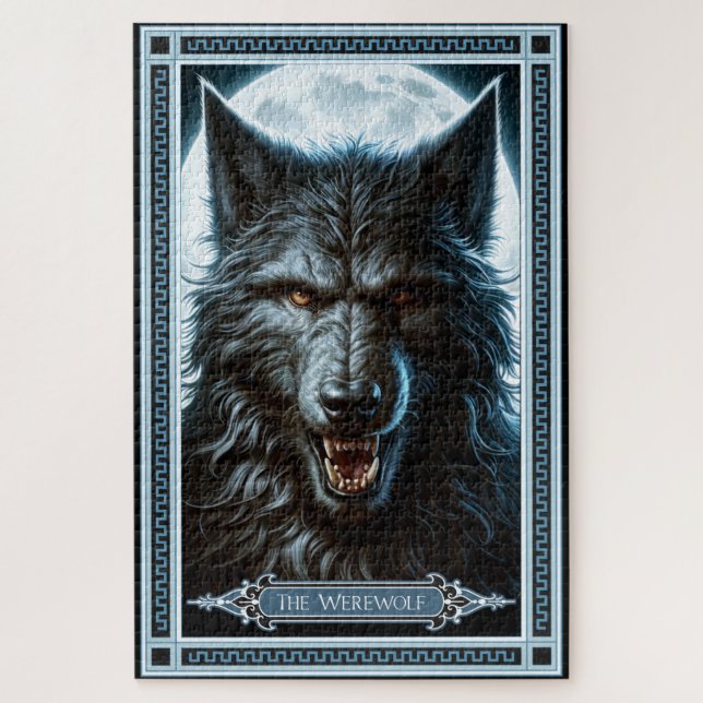 The Werewolf Tarot Card Jigsaw Puzzle (Vertical)
