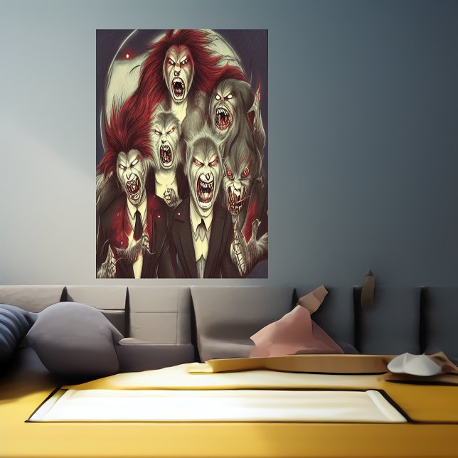 The werewolves family  | AI Art Poster (Creator Uploaded)