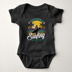The West Coast - California Surfing Baby Bodysuit