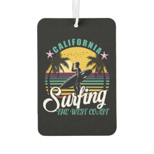The West Coast - California Surfing Car Air Freshener