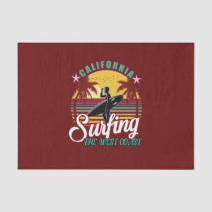 The West Coast California Surfing Tissue Paper