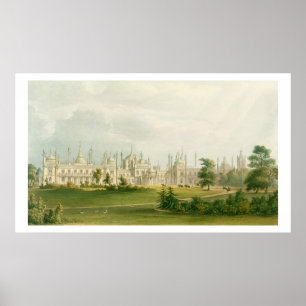 The West Front, from 'Views of the Royal Pavilion, Poster