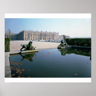 The West or Garden Facade viewed from the Parterre Poster