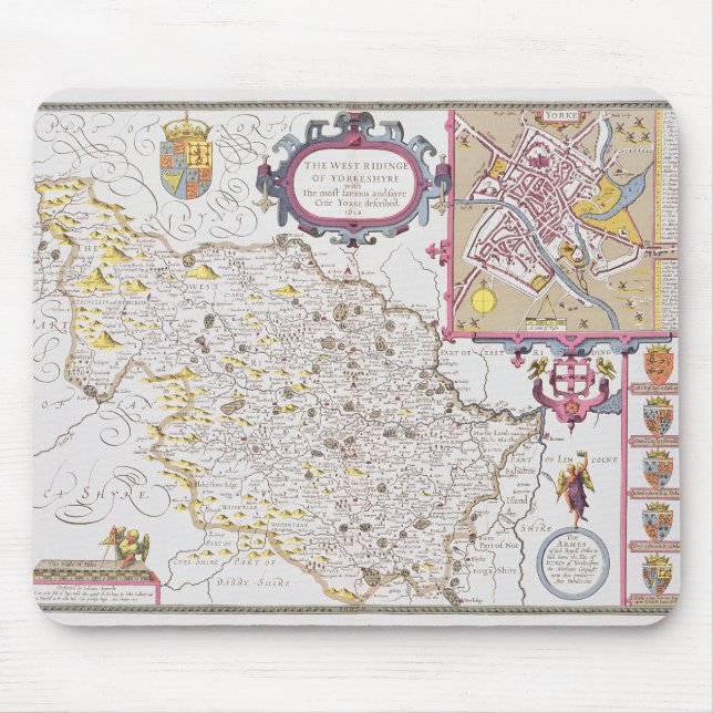 The West Ridinge of Yorkeshyre Mouse Pad (Front)