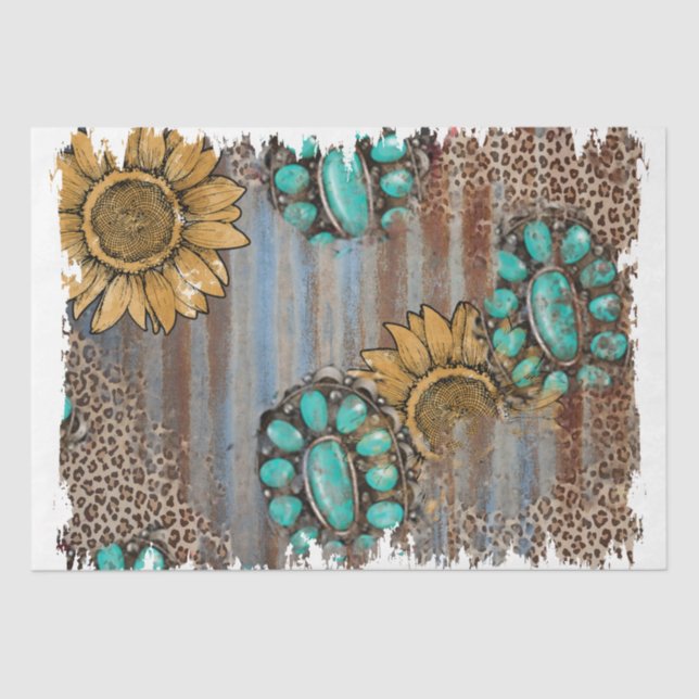 The Western Series Design 15 Tissue Paper (Front)