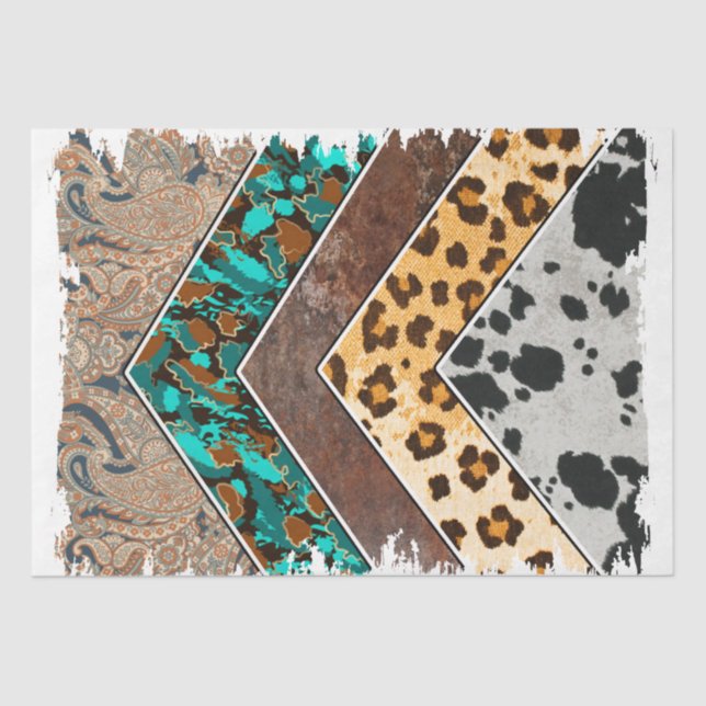 The Western Series Design 25 Tissue Paper (Front)