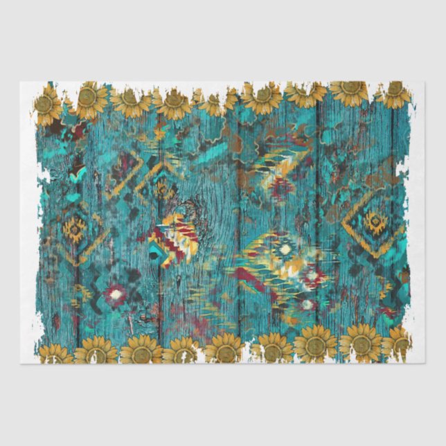 The Western Series Design 27 Tissue Paper (Front)