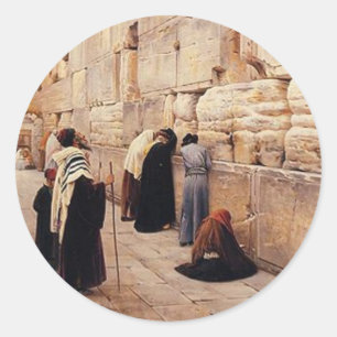 The Western Wall Classic Round Sticker